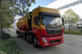 山东山西河北河道清理专用车，东风天龙35方大型泥浆车价格
